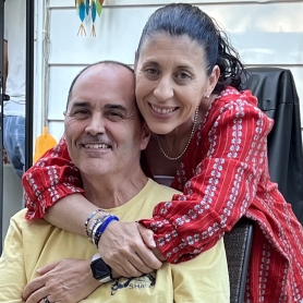 Maria and her husband, Daniel, who was diagnosed a few years ago with ALS. | BRG