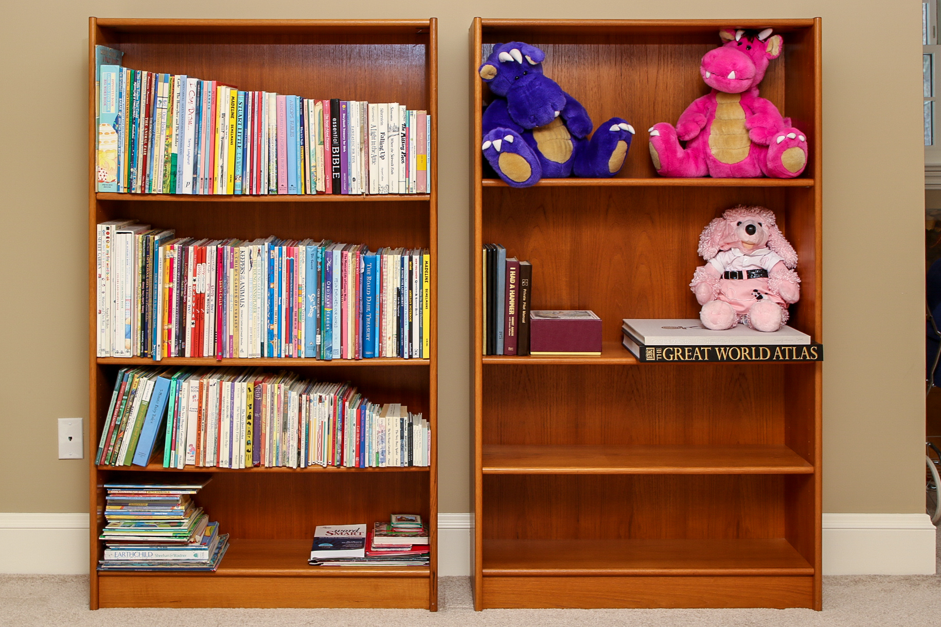 Two Good Quality Wood Bookcases #76756 Black Rock Galleries