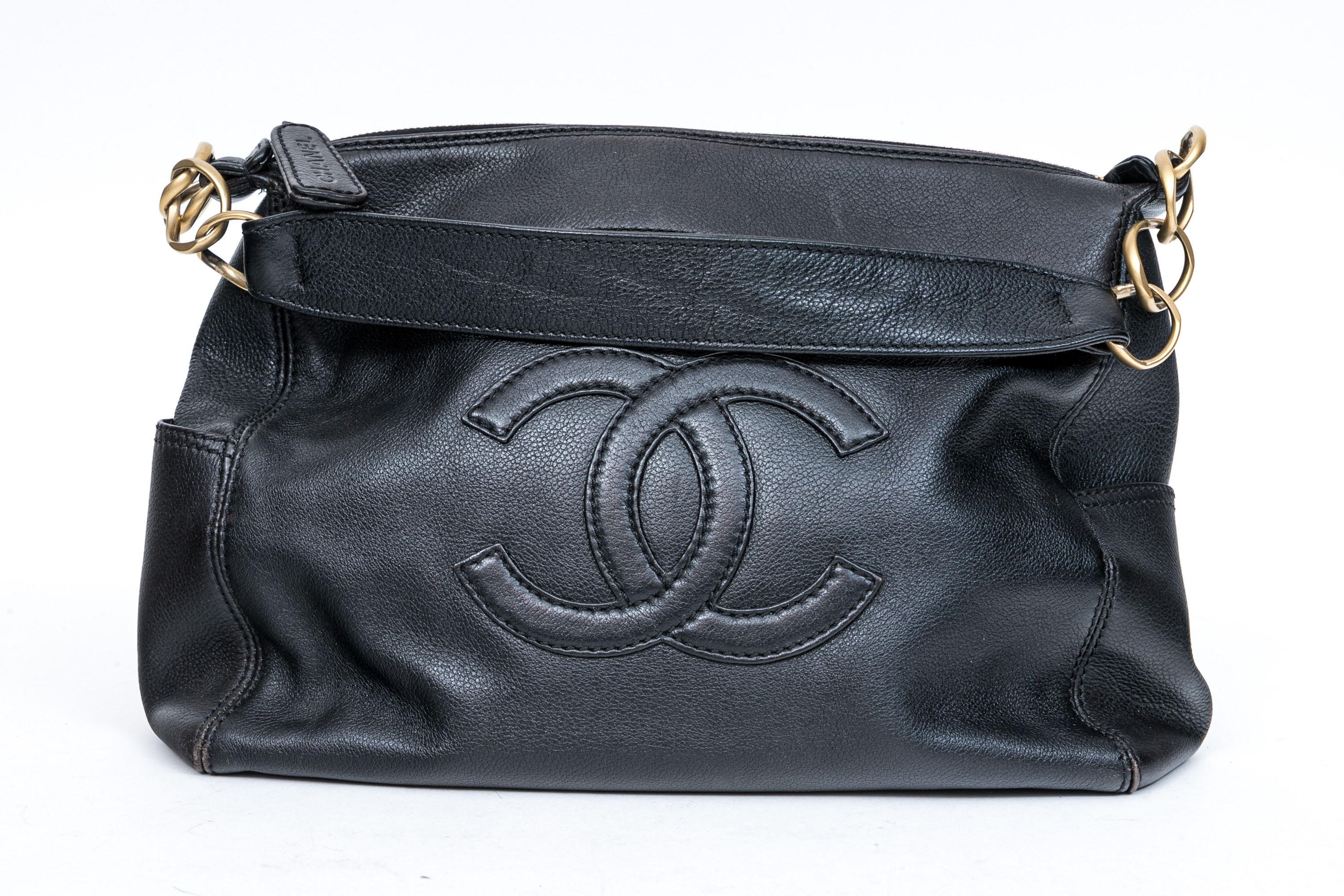 Chanel Black Caviar Leather Bag #297750 | Black Rock Galleries