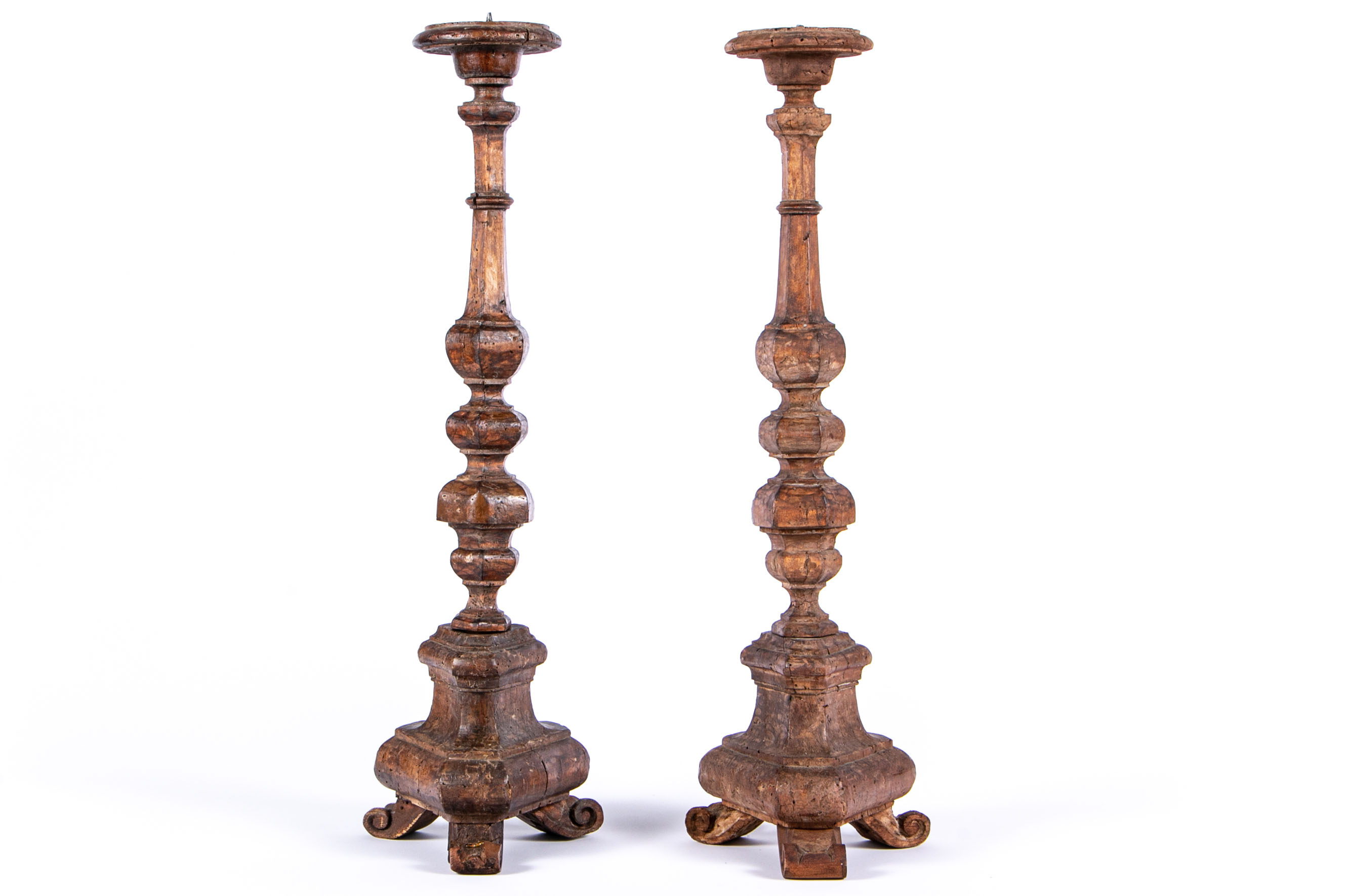 Pair Of Tall Wood Carved Candle Stands 121054 Black Rock Galleries   65985436 1213191714 