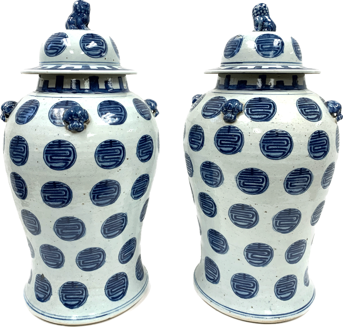 WHITE GINGER JAR WITH CREST – Consign & Design