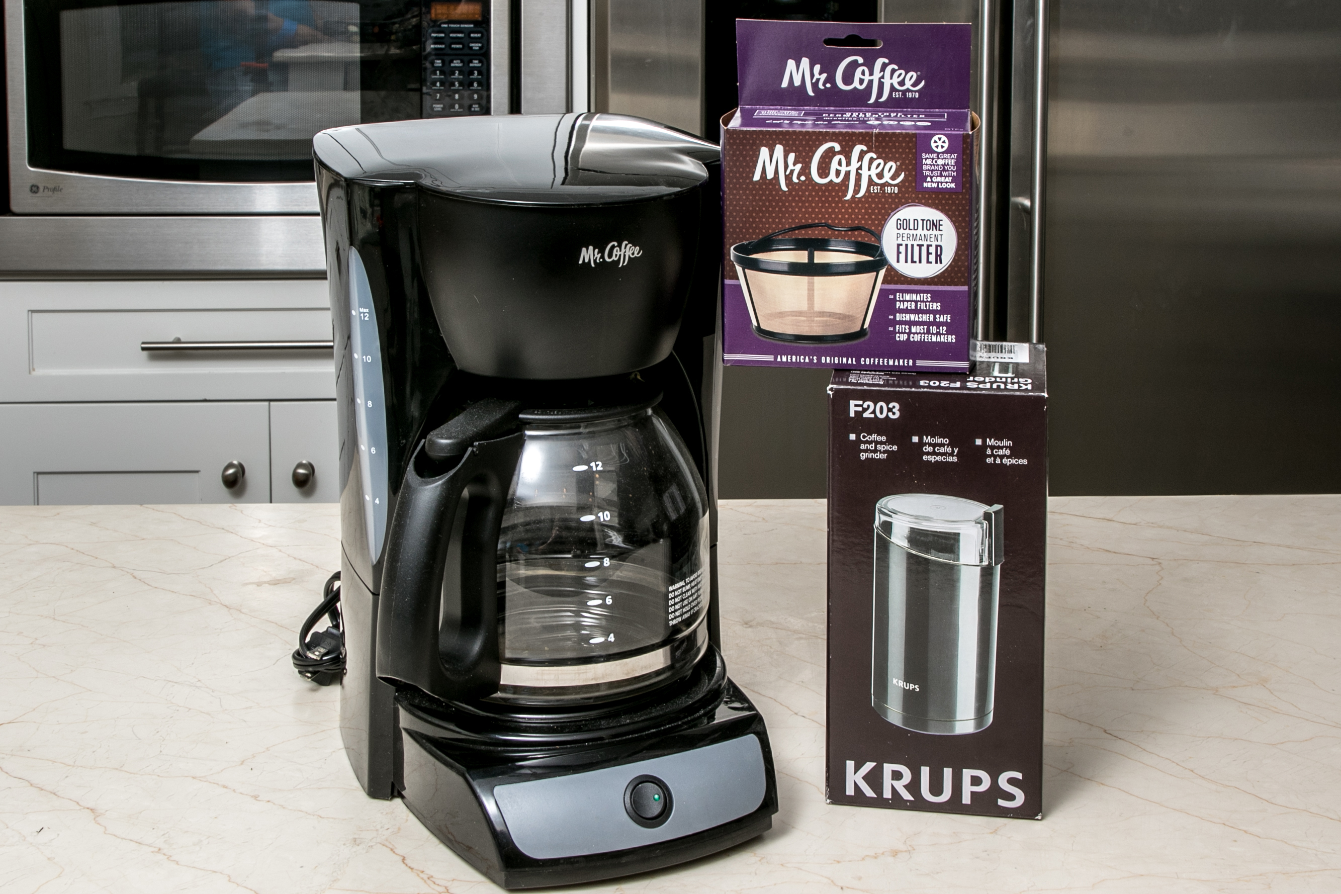 Mr. Coffee 12 Cup Coffee Maker Along With New Gold Tone ...