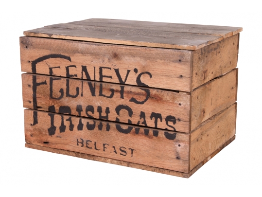 Irish Whiskey Auctions  Bushmills Wooden whiskey Crate